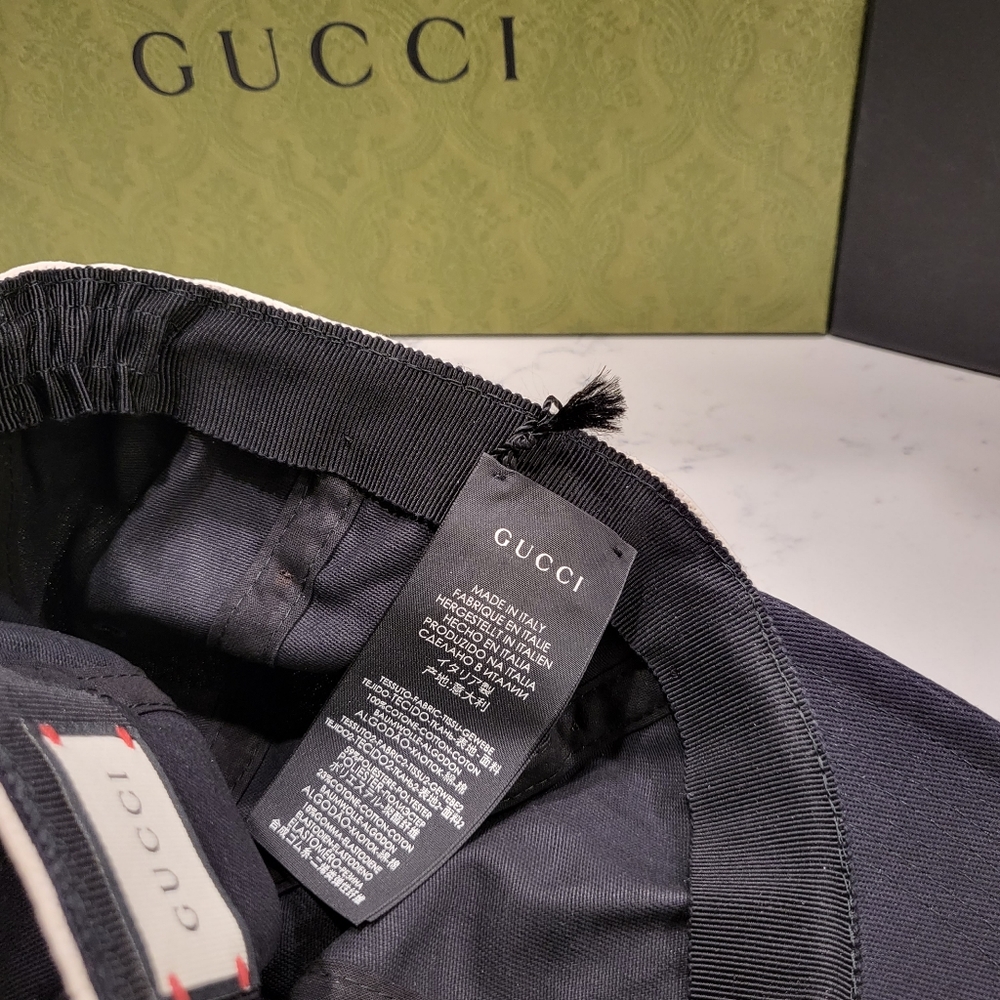 Gucci Intarsia Knit Logo Baseball Cap - Picture 6 of 8